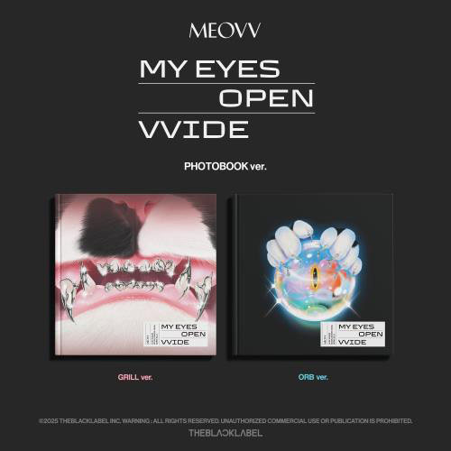 MEOVV - 1st EP ALBUM 'MY EYES OPEN VVIDE' (PHOTOBOOK ver.) (ORB Ver.) (grill ver.) kaeguli kpop albums and merchandise