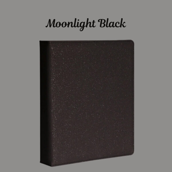 K-KEEP [A4 Standard] Binder - Moonlight Series - Elegant PU Leather Kpop Photocard Binder - 1-inch D-ring - Moonlight Black kaeguli kpop shop albums and merchandise
