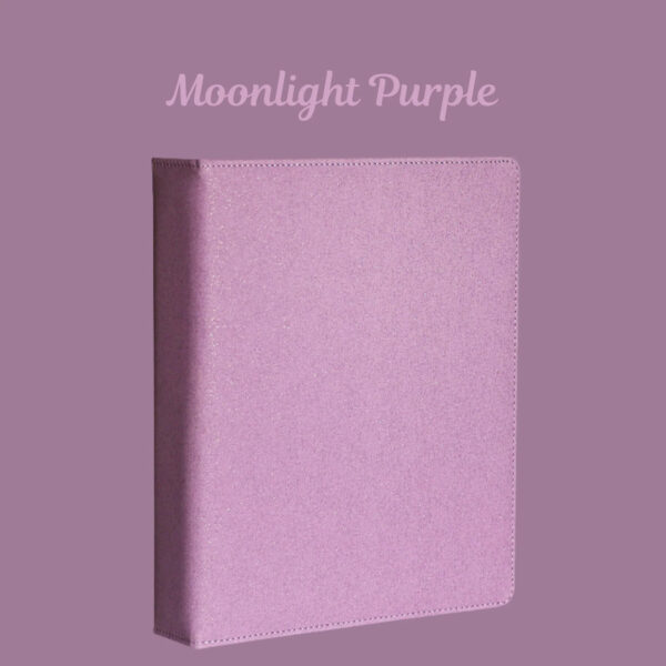 K-KEEP [A4 Standard] Binder - Moonlight Series - Elegant PU Leather Kpop Photocard Binder - 1-inch D-ring - Moonlight Purple kaeguli kpop shop albums and merchandise