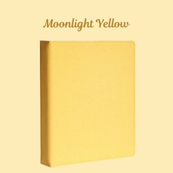 K-KEEP [A4 Standard] Binder - Moonlight Series - Elegant PU Leather Kpop Photocard Binder - 1-inch D-ring - Moonlight Yellow kaeguli kpop shop albums and merchandise