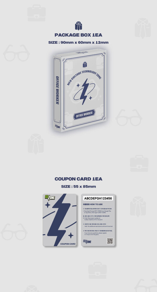 NCT ZONE COUPON CARD OFFICE WORKER ver. kaeguli kpop albums and merchandise