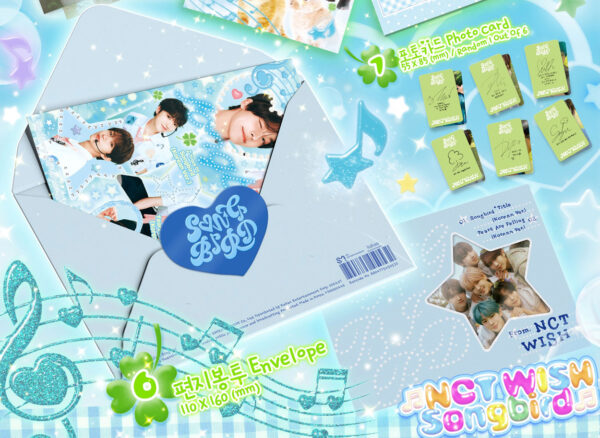 NCT WISH - 2ND SINGLE ALBUM [Songbird] (Letter Ver.) kaeguli kpop shop albums and merchandise