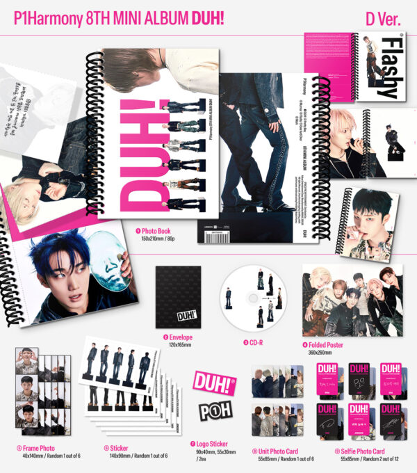 P1Harmony - 8th mini album [DUH!] (2 TYPES Random) kaeguli kpop shop albums and merchandise