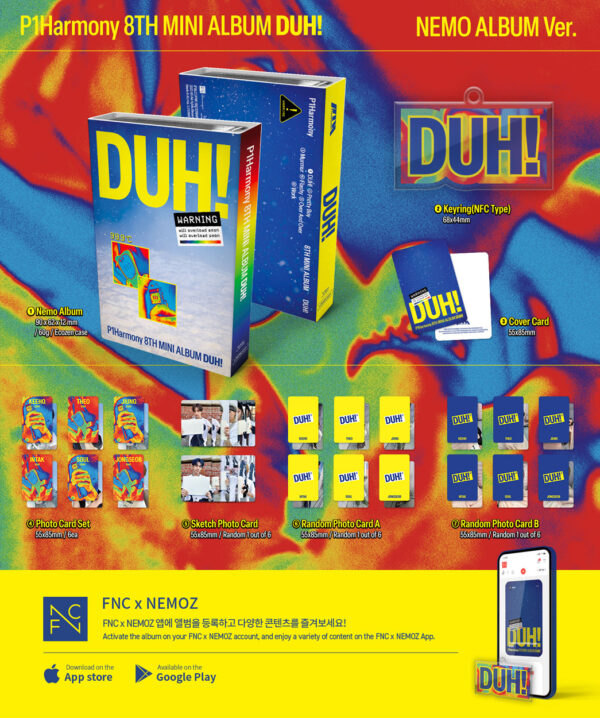 P1Harmony - 8th mini album [DUH!] (NEMO ALBUM Ver.) kaeguli kpop shop albums and merchandise