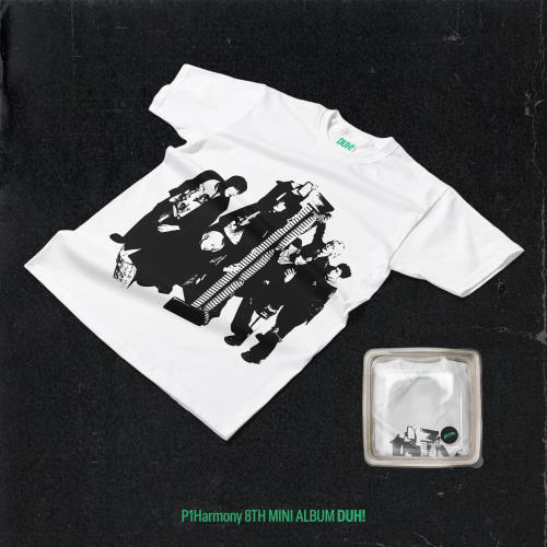 P1Harmony - 8th mini album [DUH!] (Plain White T Ver.) (MD Ver.) (Limited Edition) kaeguli kpop shop albums and merchandise