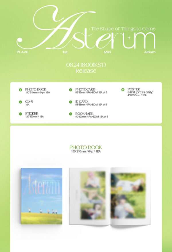 PLAVE - 1ST MINI ALBUM [Asterum : Shape of Things to Come] kaeguli kpop shop albums and merchandise