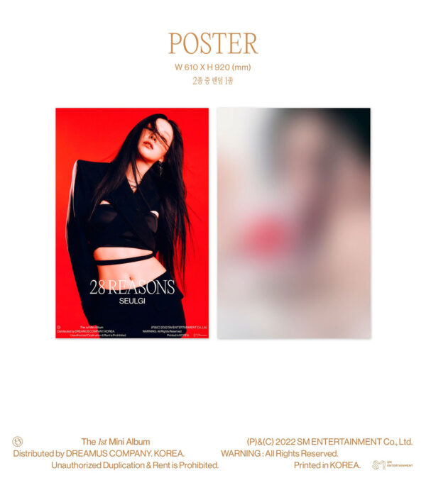 SEULGI - The 1st Mini Album [28 Reasons] (Case Ver.) kaeguli kpop shop albums and merchandise