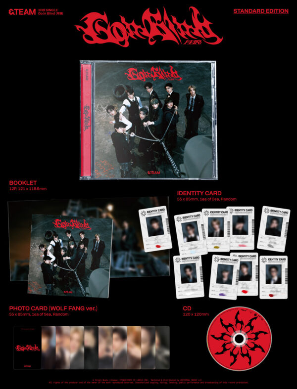 &TEAM - 3rd Single Album [Go in Blind] (STANDARD EDITION) kaeguli kpop shop albums and merchandise
