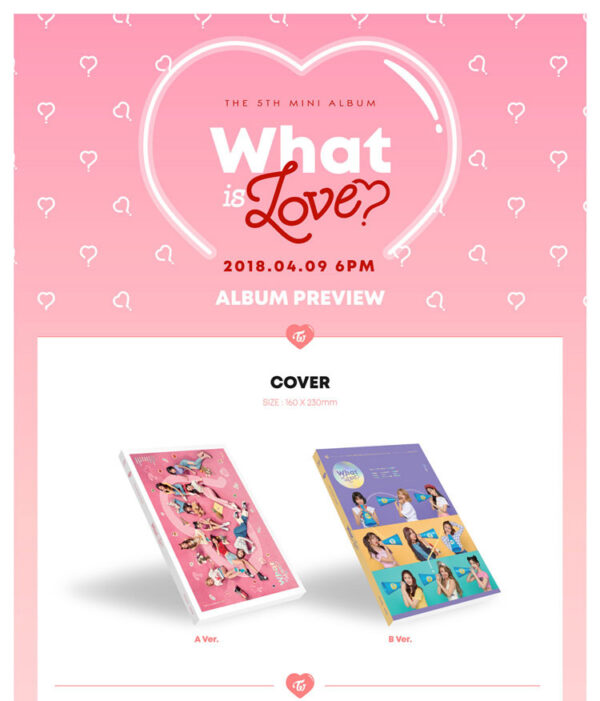TWICE - WHAT IS LOVE? (5TH MINI ALBUM) (B Version) (a ver.) kaeguli kpop shop albums and merchandise