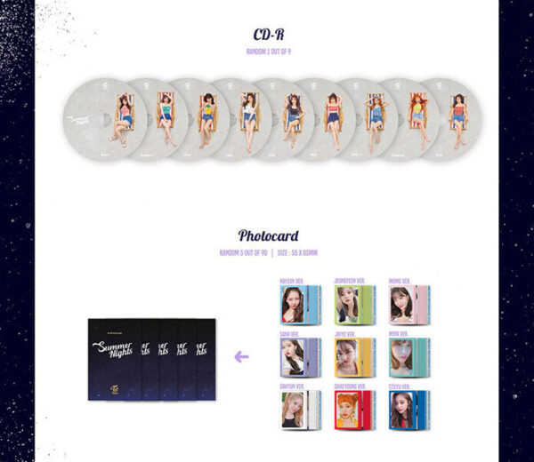 TWICE - 2nd Special Album [Summer Nights] (B Version) (a ver.) (c ver.) kaeguli kpop shop albums and merchandise