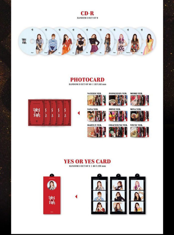 TWICE - Mini Album Vol.6 [YES or YES] (C Version) (a ver.) (b ver.) kaeguli kpop shop albums and merchandise