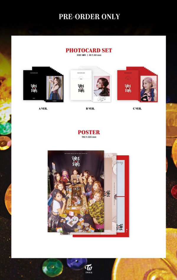 TWICE - Mini Album Vol.6 [YES or YES] (C Version) (a ver.) (b ver.) kaeguli kpop shop albums and merchandise