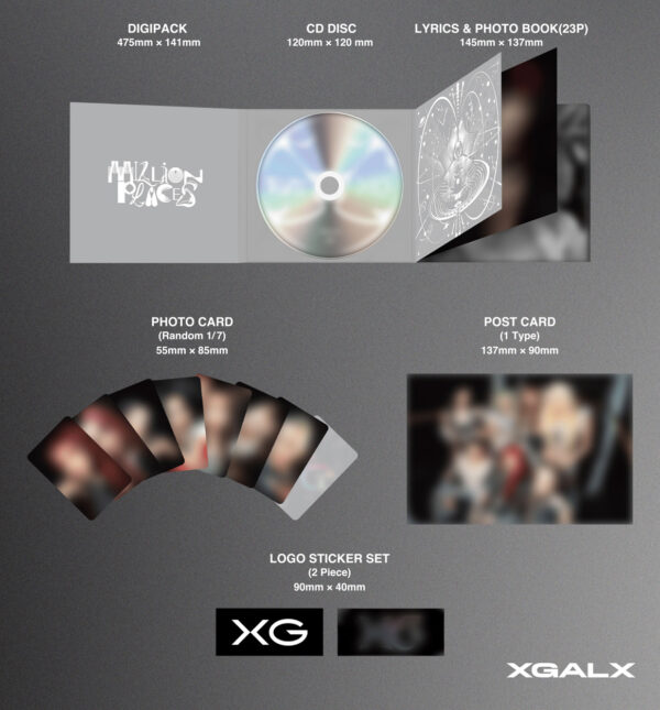 XG - [MILLION PLACES] kaeguli kpop shop albums and merchandise