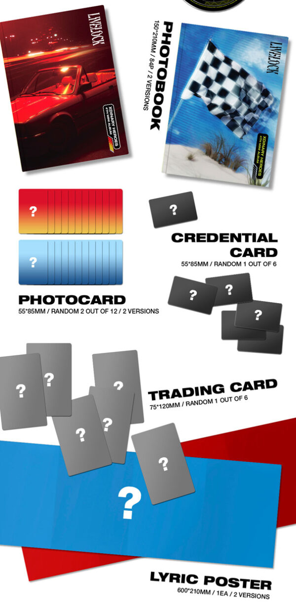 Xdinary Heroes - 4TH MINI ALBUM [Livelock] (1) (2) kaeguli kpop shop albums and merchandise