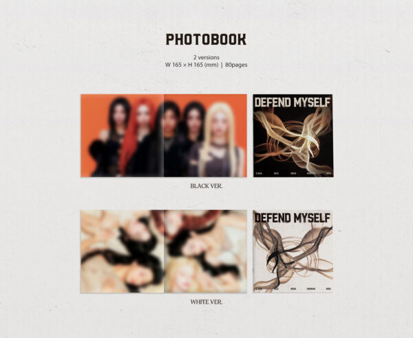 X:IN - 3RD MINI ALBUM [Defend Myself] [Photobook platform Ver.] (black) (white) kaeguli kpop shop albums and merchandise