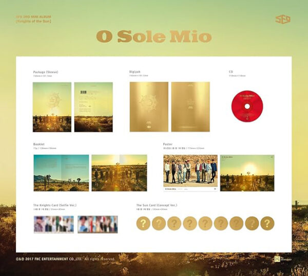SF9 - 3rd Mini Album [KNIGHTS OF THE SUN] CD kaeguli kpop shop albums and merchandise