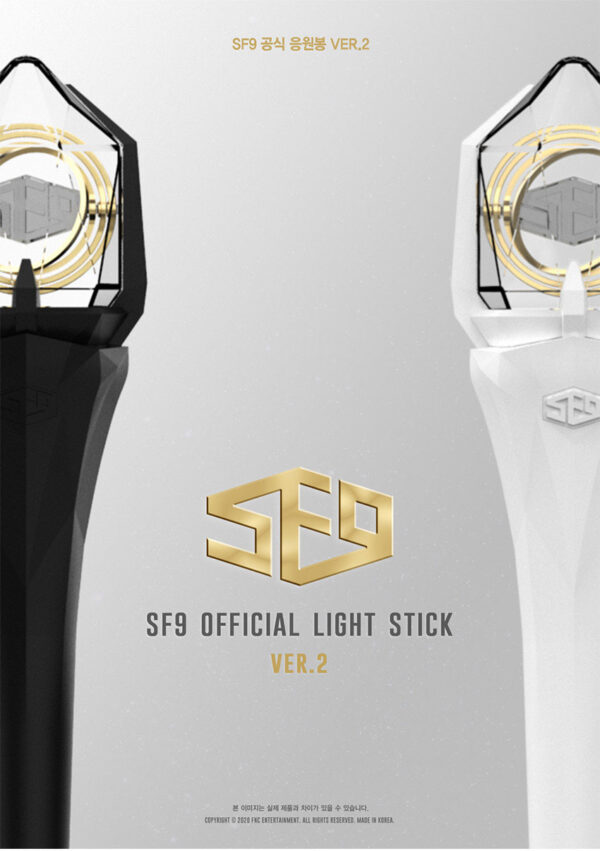 SF9 OFFICIAL LIGHT STICK Ver.2 (White) kaeguli kpop shop albums and merchandise
