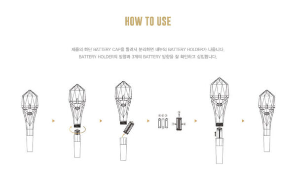 SF9 OFFICIAL LIGHT STICK Ver.2 (White) kaeguli kpop shop albums and merchandise