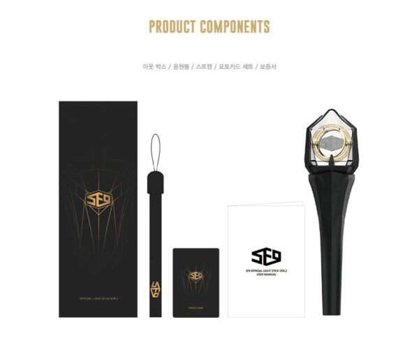 SF9 OFFICIAL LIGHT STICK Ver.2 (White) kaeguli kpop shop albums and merchandise